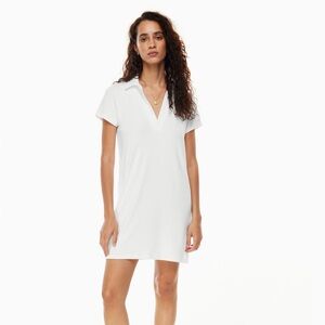 Aritzia/Wilfred Reef Free Polo Mini Dress - White - Size 2XS